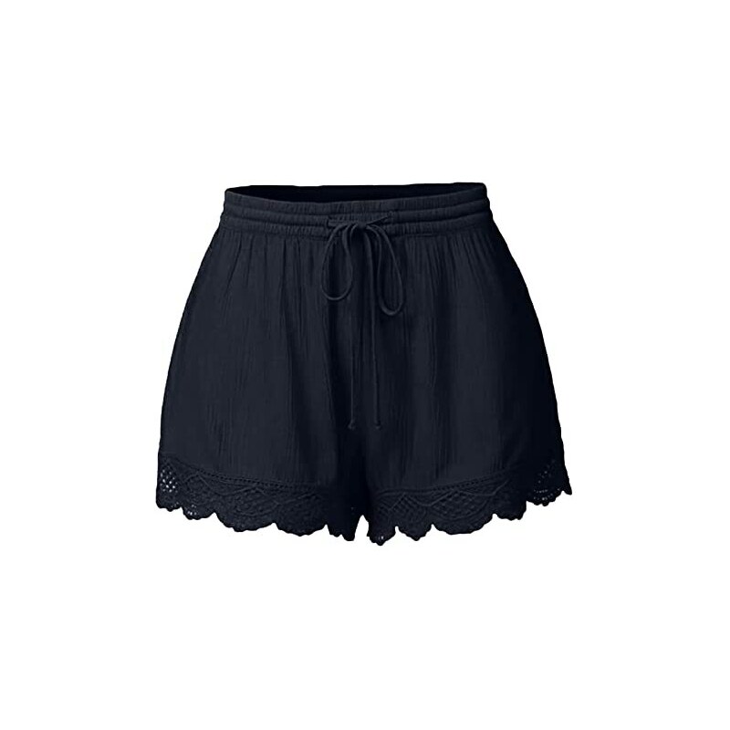 Short In Pizzo Ricamo Per Donna – Eleganti E Elasticizzati, Nuovi Con Etichetta (Modello F9330) - Foto 4