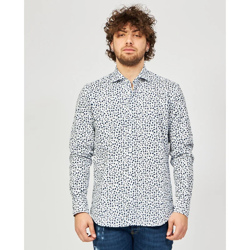 Fay Camicia microfantasia 9D5310-DI450 main image 0