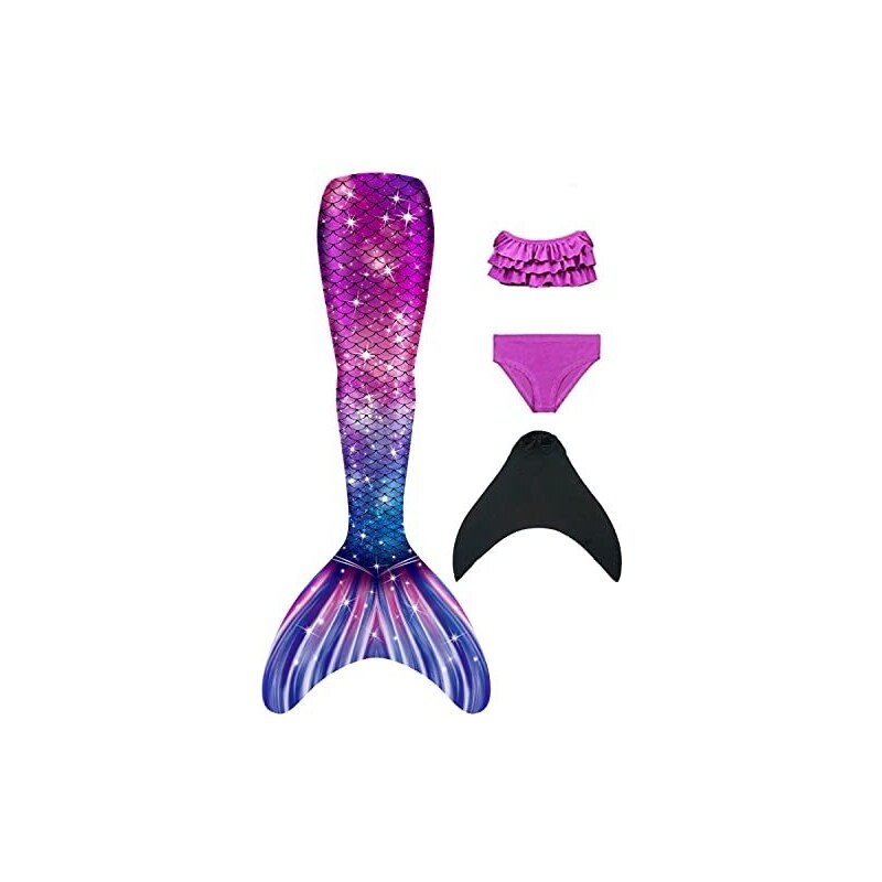 Coda Da Sirena Per Bambina – Monopinna Da Nuoto 2025 – Taglie S, M, L (130-150 Cm)