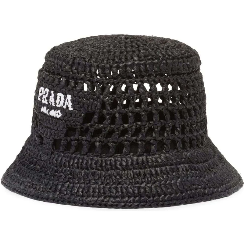 Prada Bucket Hat Cappello Secchiello Prada Prada Cappello Bucket Con Stampa  Nero