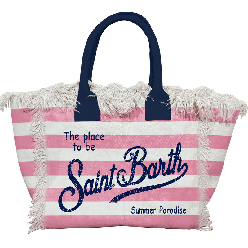 Mc2 Saint Barth Borsa Vanity In Canvas A Righe VANI001/02753L