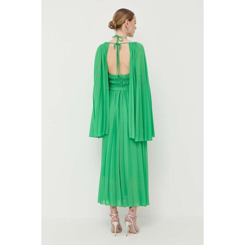 Beatrice B vestito con aggiunta di seta colore verde