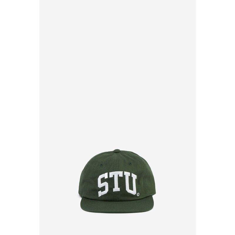 Stussy Cappello STU ARCH STRAPBACK in cotone verde
