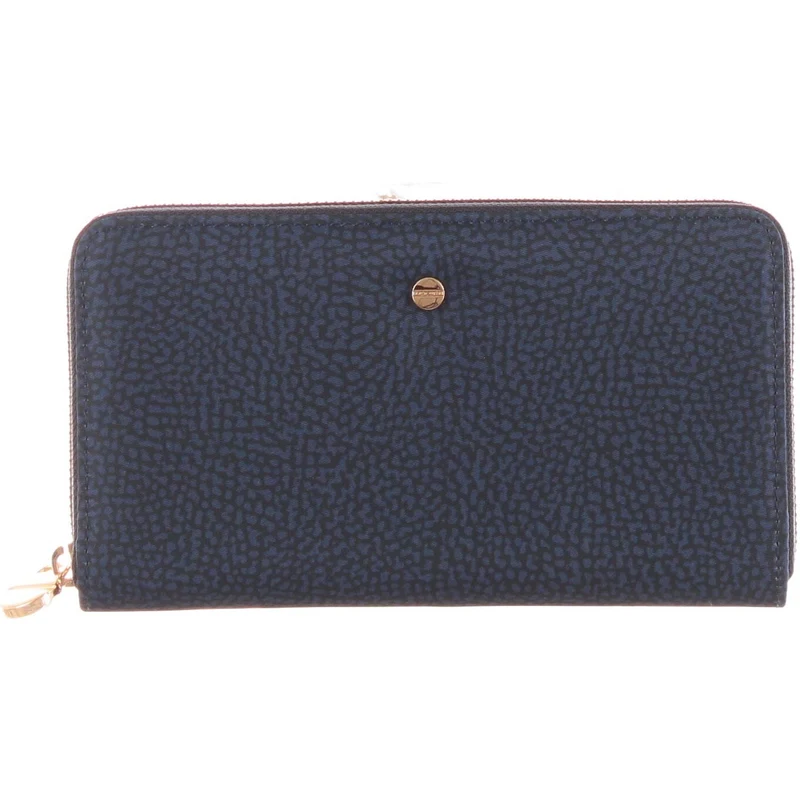 Borbonese Portafoglio Large In Nylon Op E Pelle Naturale Nero TU - Foto 11