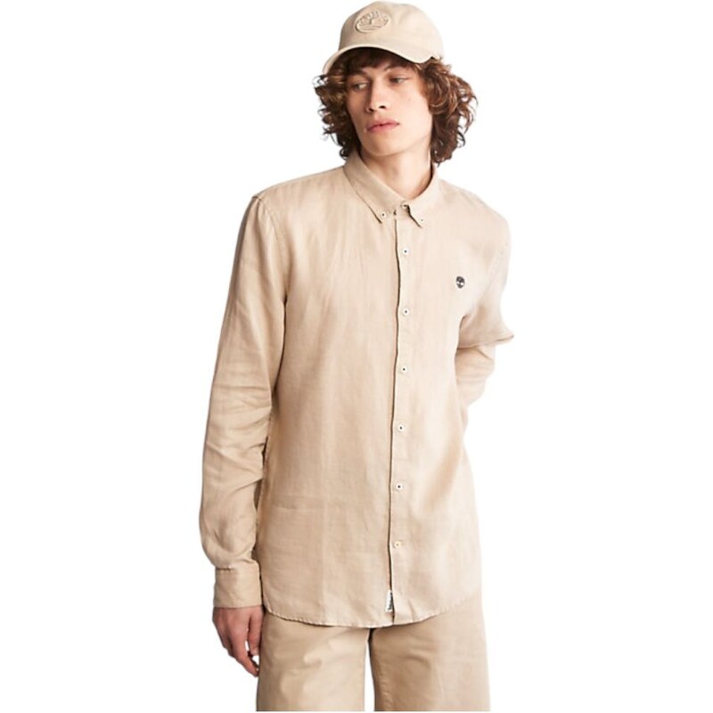 Timberland camicia lino beige TB0A2DC3