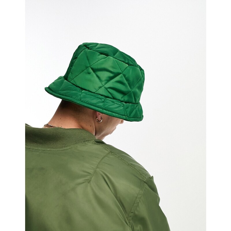 Public Desire - Idris - Cappello da pescatore trapuntato verde