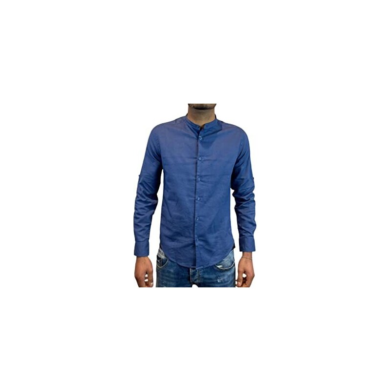 HANXIULIN Camicia In Lino Da Uomo In Cotone E Lino, Camicia Da Lavoro In Tinta Unita Elasticizzata A Maniche Corte Tinta Unita Vestibilita Normale Per Il Tempo Libero Nero Xxl 119386729