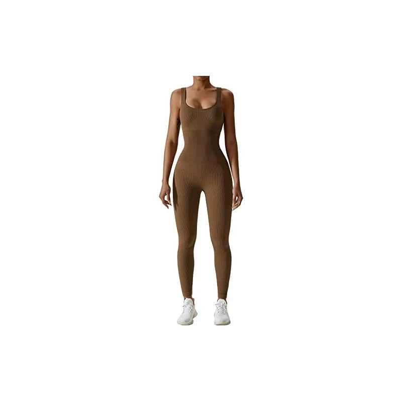 Tuta Yoga Litthing Donna - Maglia A Costine, Maniche Lunghe, Scollo Quadrato, Nylon/Spandex, Slim Fit - Foto 10