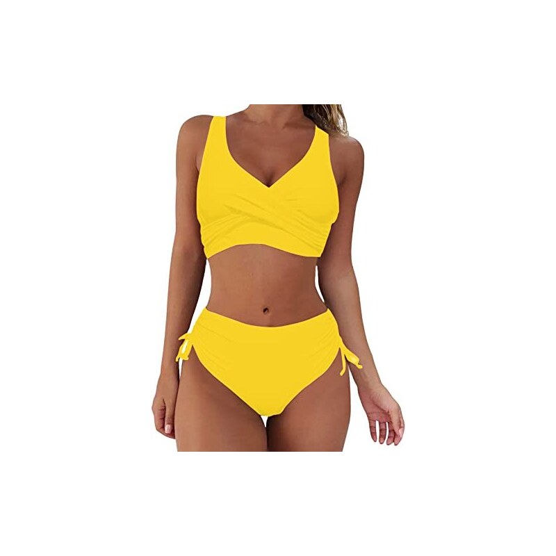 Costume Da Bagno Donna 2 Pezzi Tankini Con Gonna - Morbido, Elasticizzato, Ideale Per Nuoto E Spiaggia - Foto 8