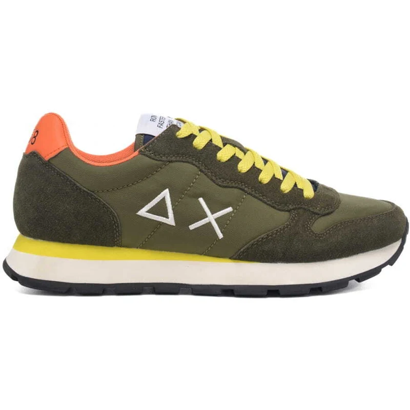 SUN68 Sneakers Donna Z44203 In Pelle E Tessuto Con Lacci - Colore Blu Navy - Taglia 39 - 5