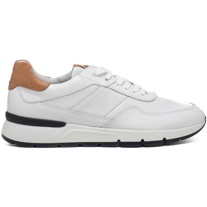NERO GIARDINI Sneakers Uomo Bassa in Pelle Blu Hold Delavé Plantare