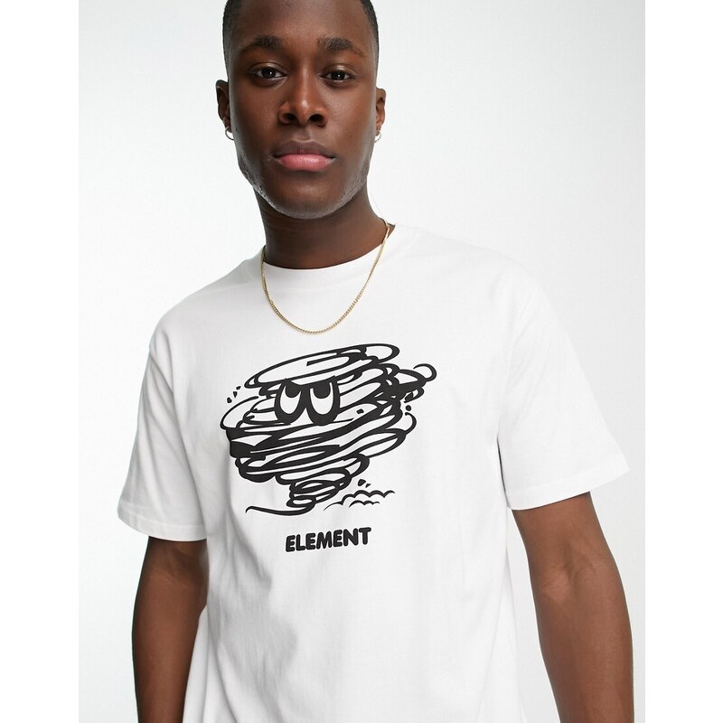 Element - Storm - T-shirt bianca-Black