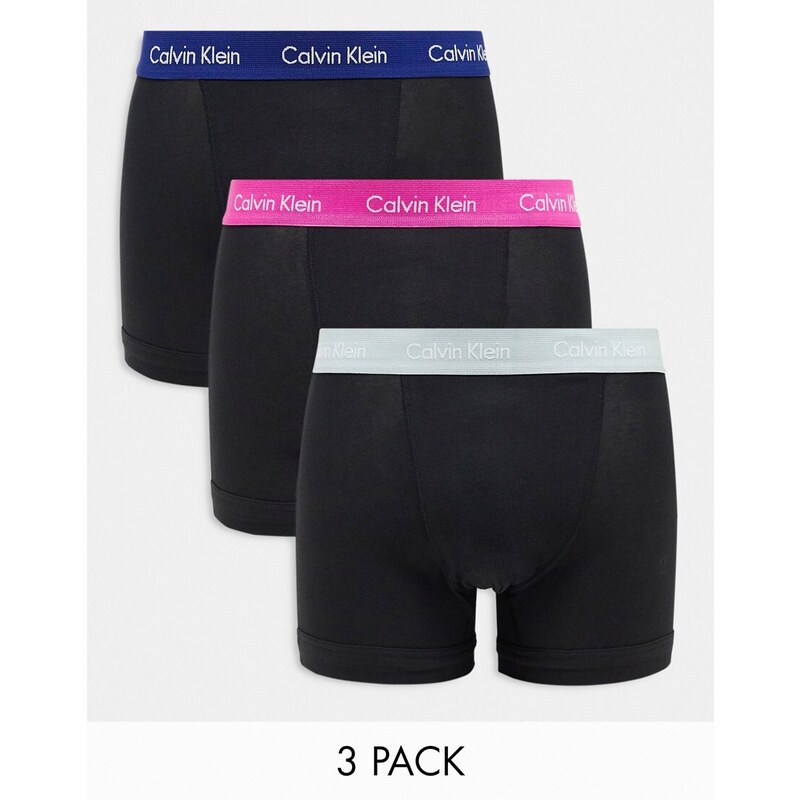 Calvin Klein - Modern Cotton - Confezione da 3 paia di boxer aderenti elasticizzati neri-Nero
