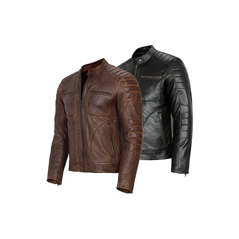 Giacca Invernale Giacche In Pelle Uomo Conbipel Pelle Marrone