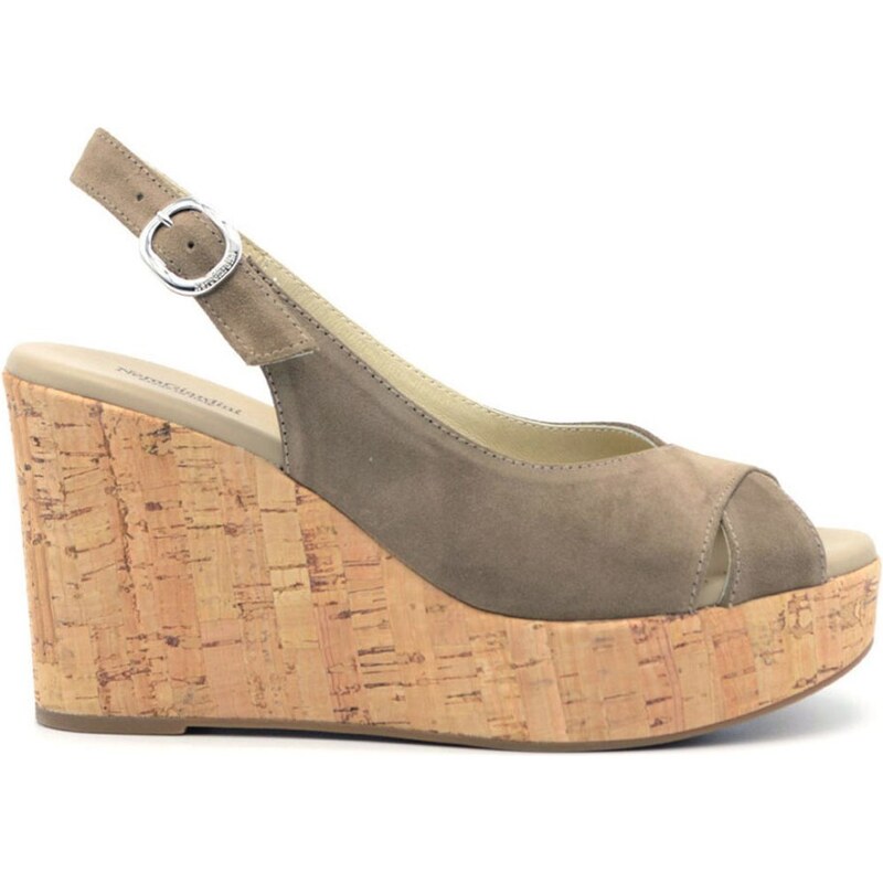 Nero Giardini sandalo zeppa in sughero - Stileo.it