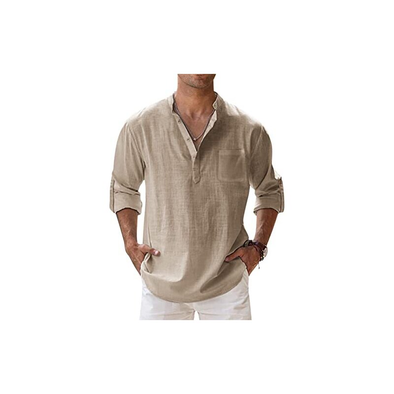 Camicie Ingram Slim Fit Puro Lino - Luxury Abbigliamento Maschile Italiano