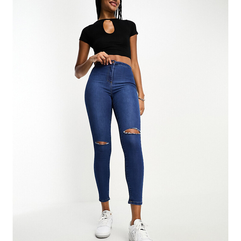 Parisian Tall - Jeans skinny lavaggio blu medio