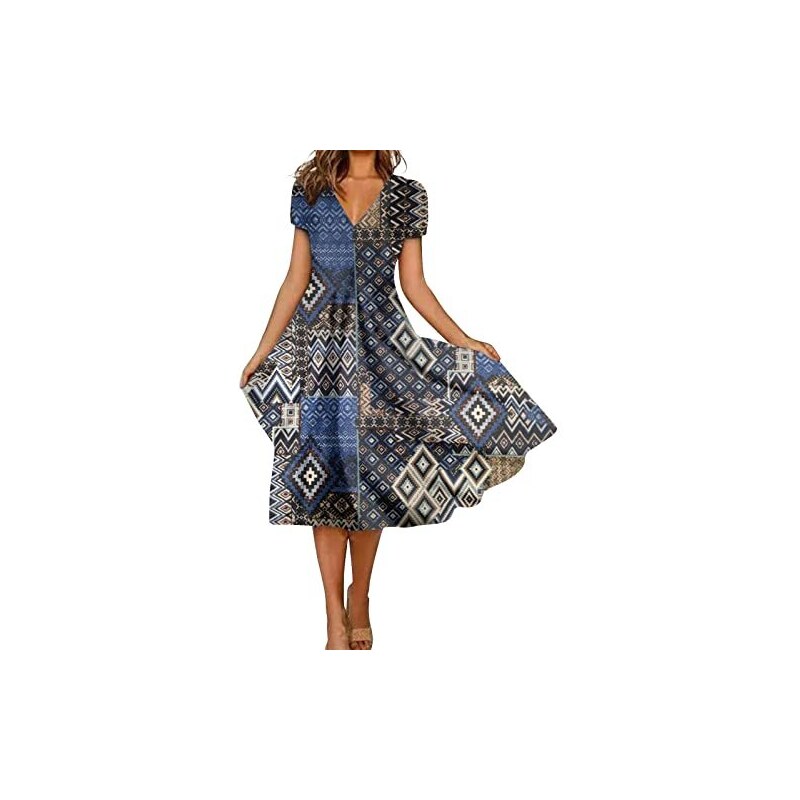 ZHIYU Caftano Donna Mare Mare Abiti Lunghi Estivi Camicia Abito Spiaggia Spiaggia Lungo Kimono