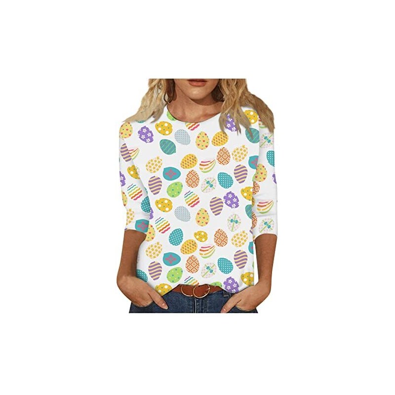 KISSMODA Top da donna a maniche lunghe casual girocollo felpe lunghe eleganti camicie a tunica autunno inverno magliette alla moda con spacchi laterali, Blu e grigio, 10-12