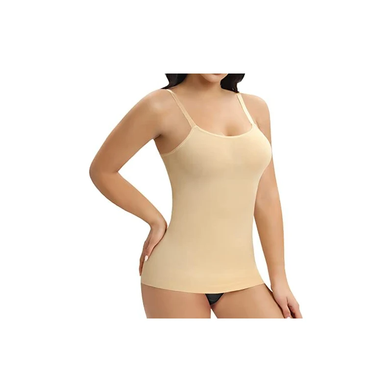 KBRPEY Canotta Donna Estiva Pizzo Scollo a V Elasticizzata Canotta Sexy Camicia Crop Top Donna Spalline Sottili Canottiera Regolabile Camisole (M