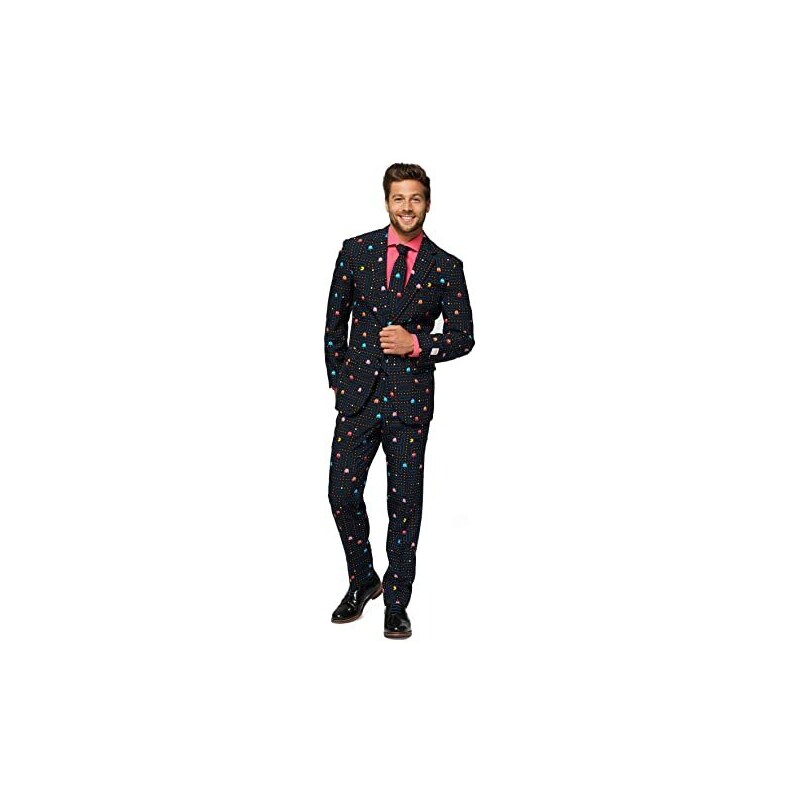 OppoSuits Trajes de Baile Locos para Hobre, Tipo Discoteca, Viene con