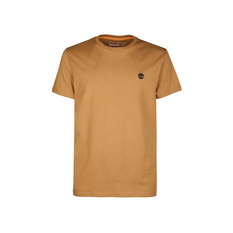 Timberland T-shirt Manica Corta Da Uomo Con Logo Beige Taglia 3xl