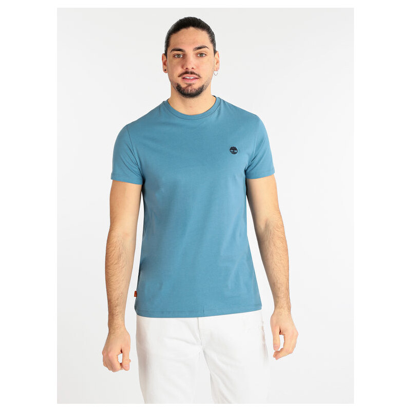 Timberland T-shirt Manica Corta Da Uomo Con Logo Blu Taglia 3xl