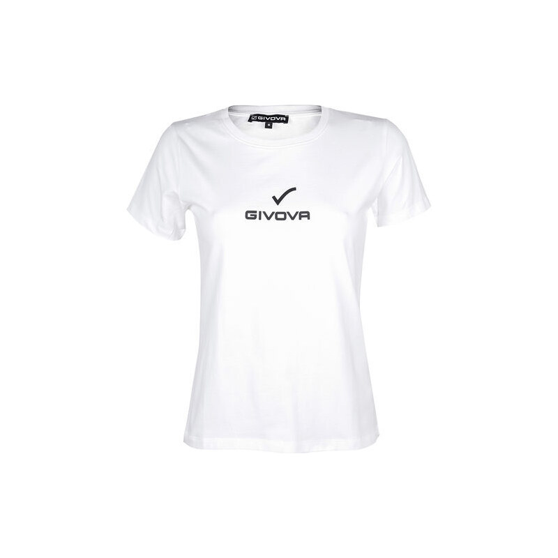 Givova T-shirt Donna Girocollo a Manica Corta Bianco Taglia M
