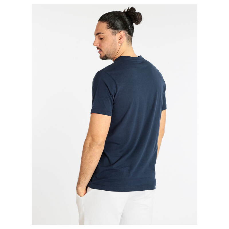 Navigare T-shirt Uomo In Cotone Manica Corta Blu Taglia L
