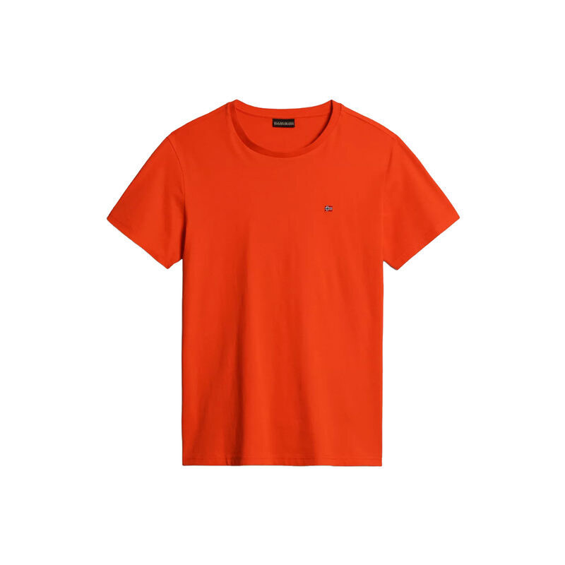 Napapijri Salis Ss Sum T-shirt Uomo In Cotone Manica Corta Arancione Taglia M