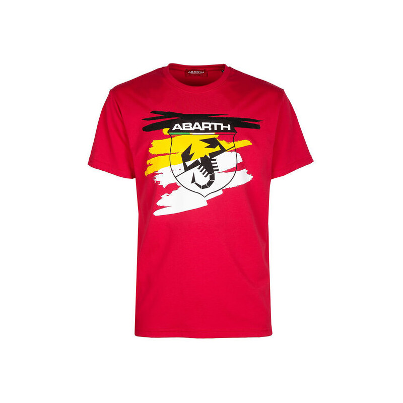 Abarth T-shirt Manica Corta Uomo In Cotone Rosso Taglia Xxl
