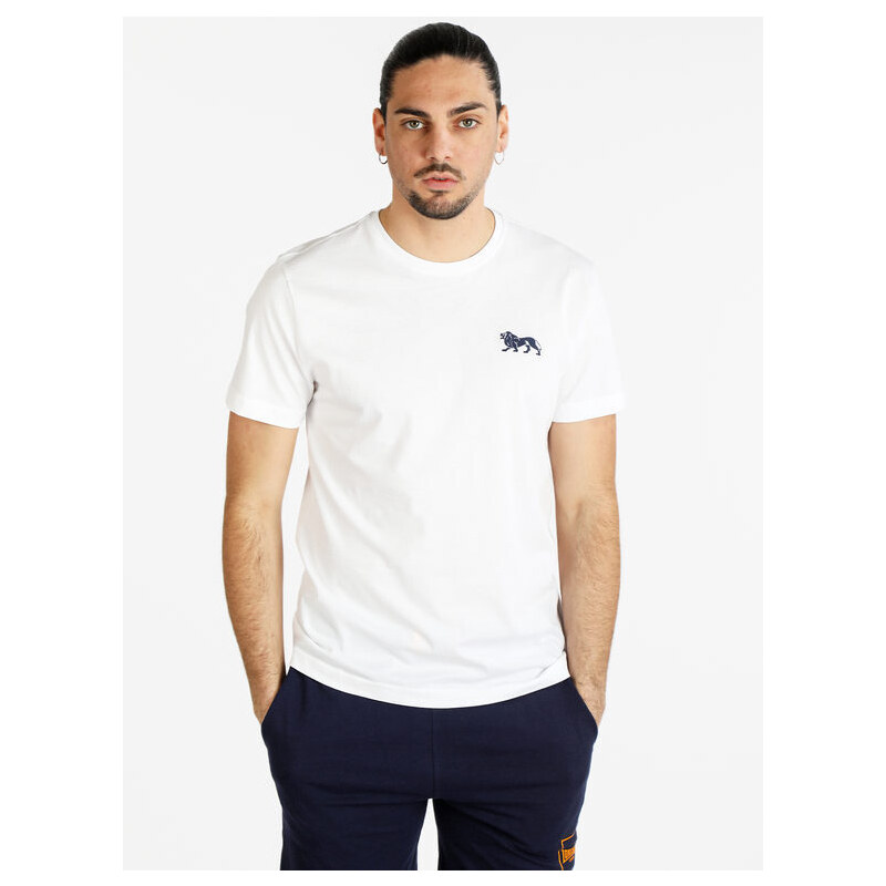 Lonsdale T-shirt In Cotone Manica Corta Da Uomo Bianco Taglia Xl