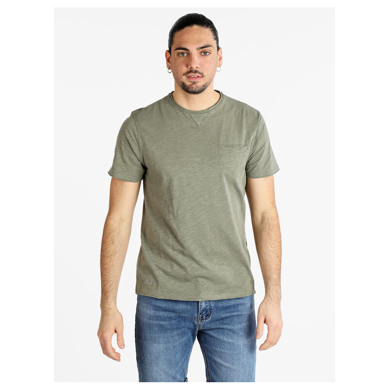 Coveri Collection T-shirt Manica Corta Con Taschino Da Uomo Verde Taglia Xxl