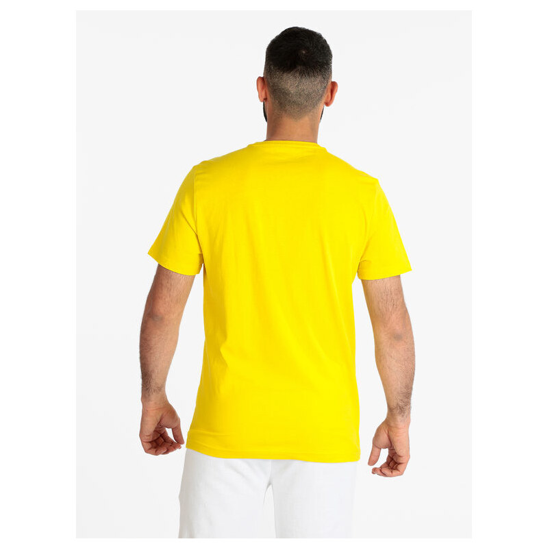 Lonsdale T-shirt Manica Corta Uomo In Cotone Giallo Taglia L