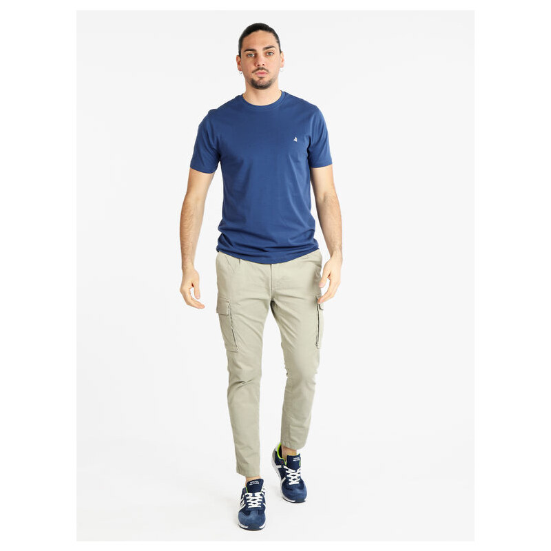 Navigare T-shirt Uomo Manica Corta In Cotone Blu Taglia Xxl
