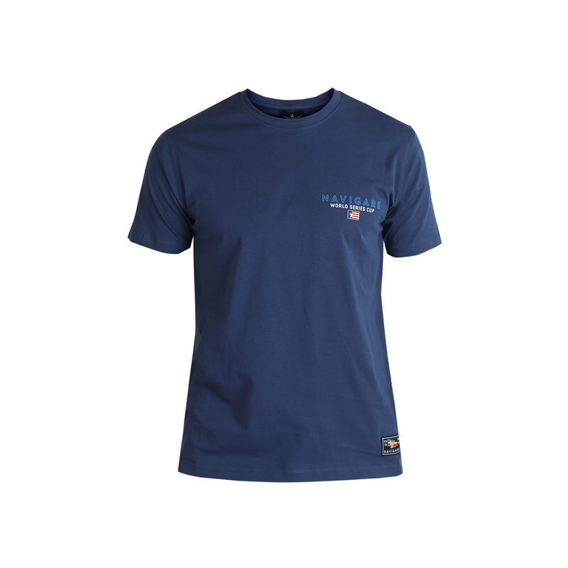 Navigare T-shirt Girocollo Manica Corta Uomo Blu Taglia L