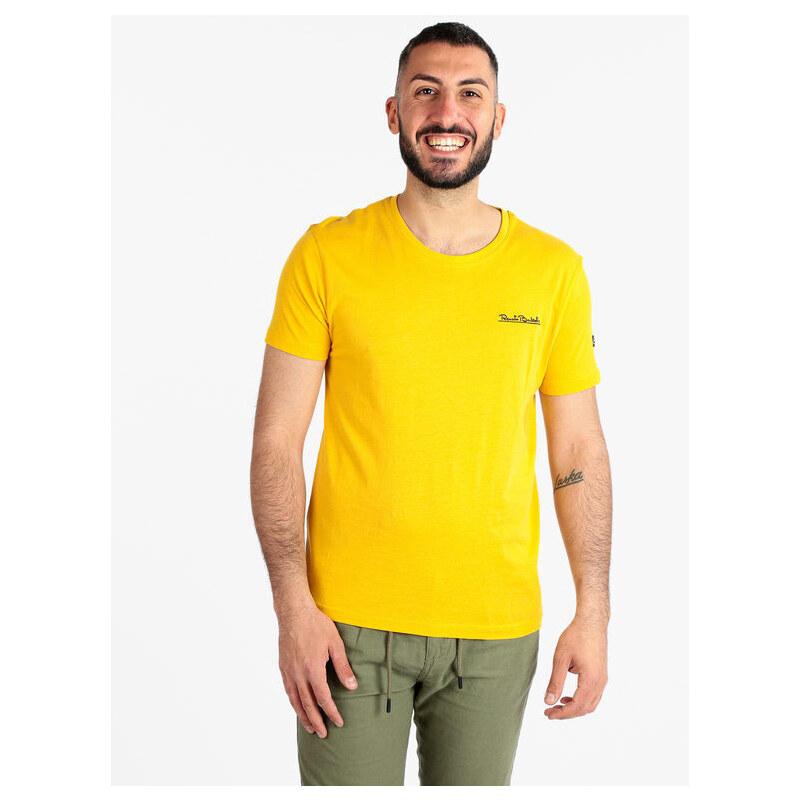 Renato Balestra T-shirt Uomo Manica Corta In Cotone Oro Taglia Xl