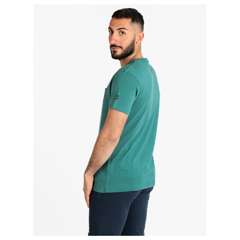 Renato Balestra T-shirt Manica Corta Uomo Con Taschino Verde Taglia Xl