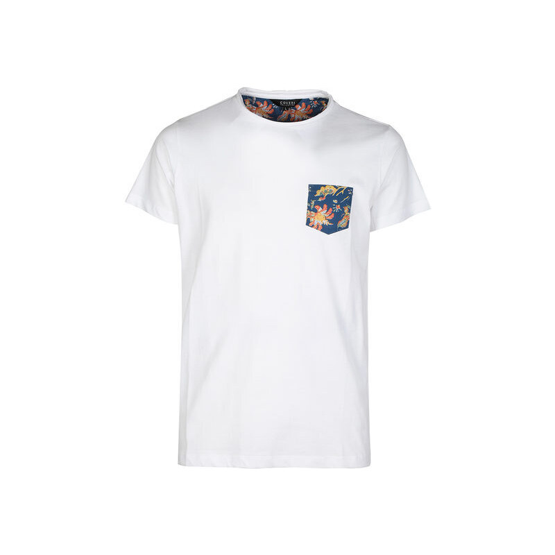 Coveri Collection T-shirt Uomo Manica Corta Con Taschino Bianco Taglia L
