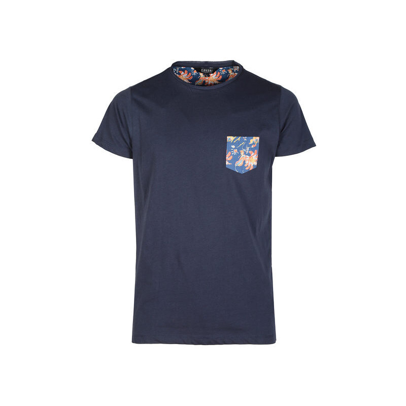 Coveri Collection T-shirt Uomo Manica Corta Con Taschino Blu Taglia Xl