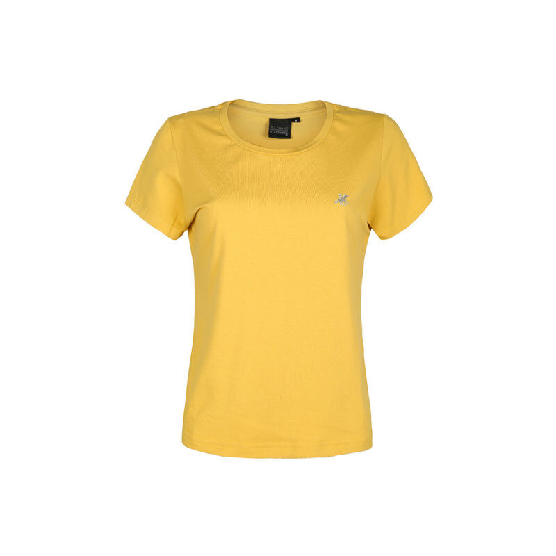 U.S. Grand Polo T-shirt Manica Corta Donna Monocolore Giallo Taglia Xl