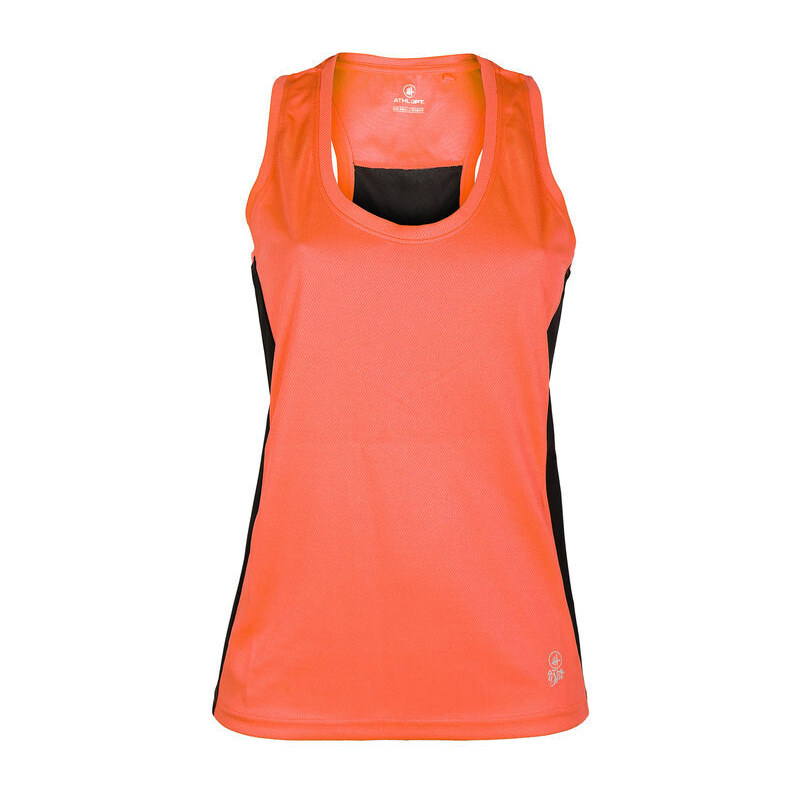 Athl Dpt Canotta Sportiva Donna Bicolor T-shirt Arancione Taglia Xxl