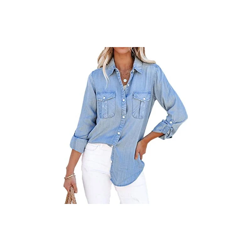 Camicia Uomo Manica Corta - Puro Colore, Doppia Tasca | 80% Poliestere, 20% Cotone | Taglio Relaxed