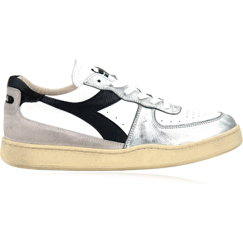 DSQUARED2 SNM0199 M1861 Sneakers-40 EU Bianco, Blu. Giallo Pelle, Tessuto, Gomma