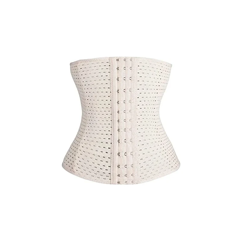 Corsetto Donna Naveed In PVC Nero - Doppie Barre Acciaio Per Waist Training - Foto 10
