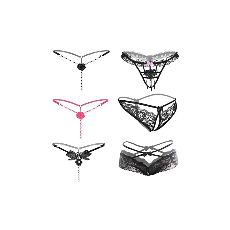 ALL OF SHE Mutande Donna Cotone Slip Donna a Vita Bassa Elasticizzato Biancheria Intimo Traspirante Comode Culotte Confezione da 6 S
