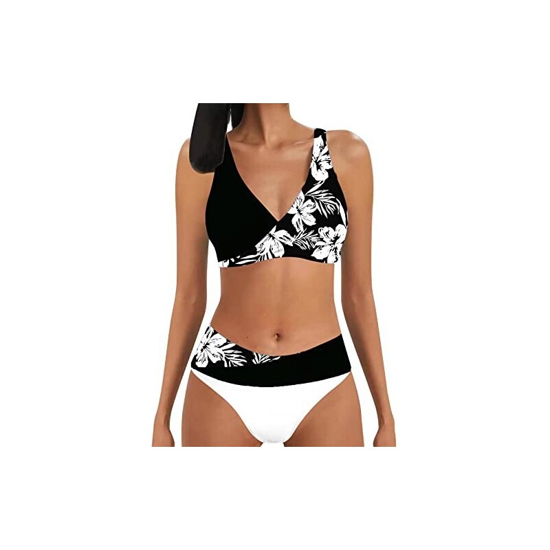 Eomenie Costume da Bagno Intero da Donna con Taglio a Vita
