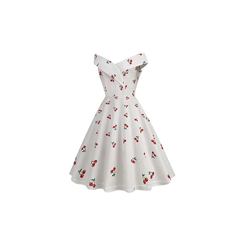 LLUO Abito Da Ballo Da Donna, Estivo, Elegante, Da Sera, Lunghezza Al Ginocchio, Per Feste Cocktail Da Sera Colore Rosso L 104924144