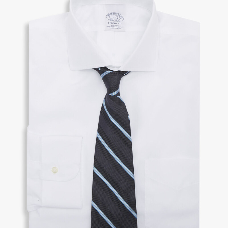 Brooks Brothers Camicia Bianca Regular Fit con collo aperto - male Camicie eleganti Bianco 17H