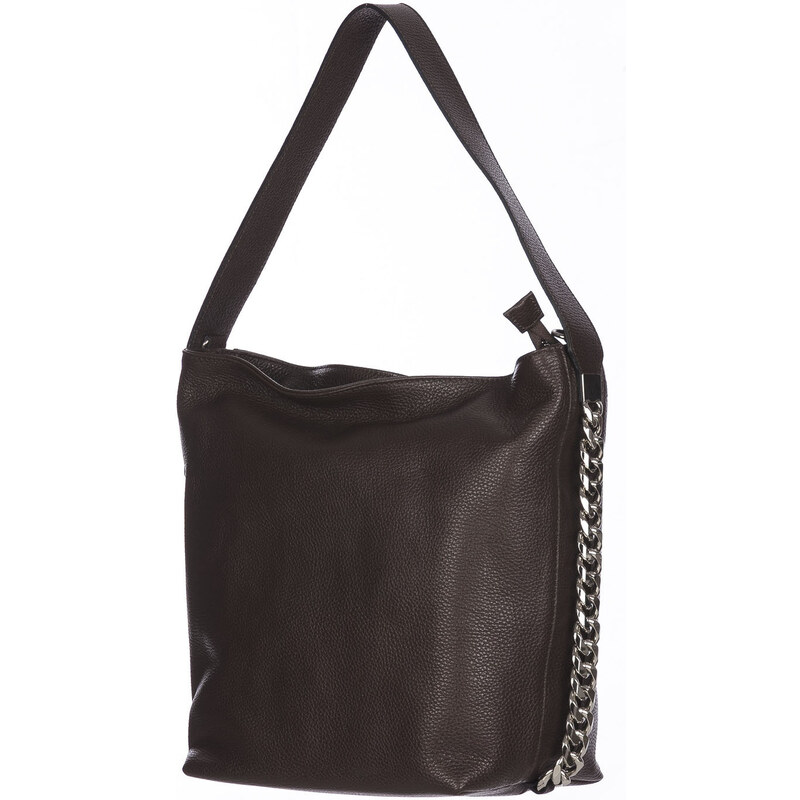 Borsa Da Lavoro In Vera Pelle Etrusca - Porta Attrezzi Con Cintura, Colore Nero